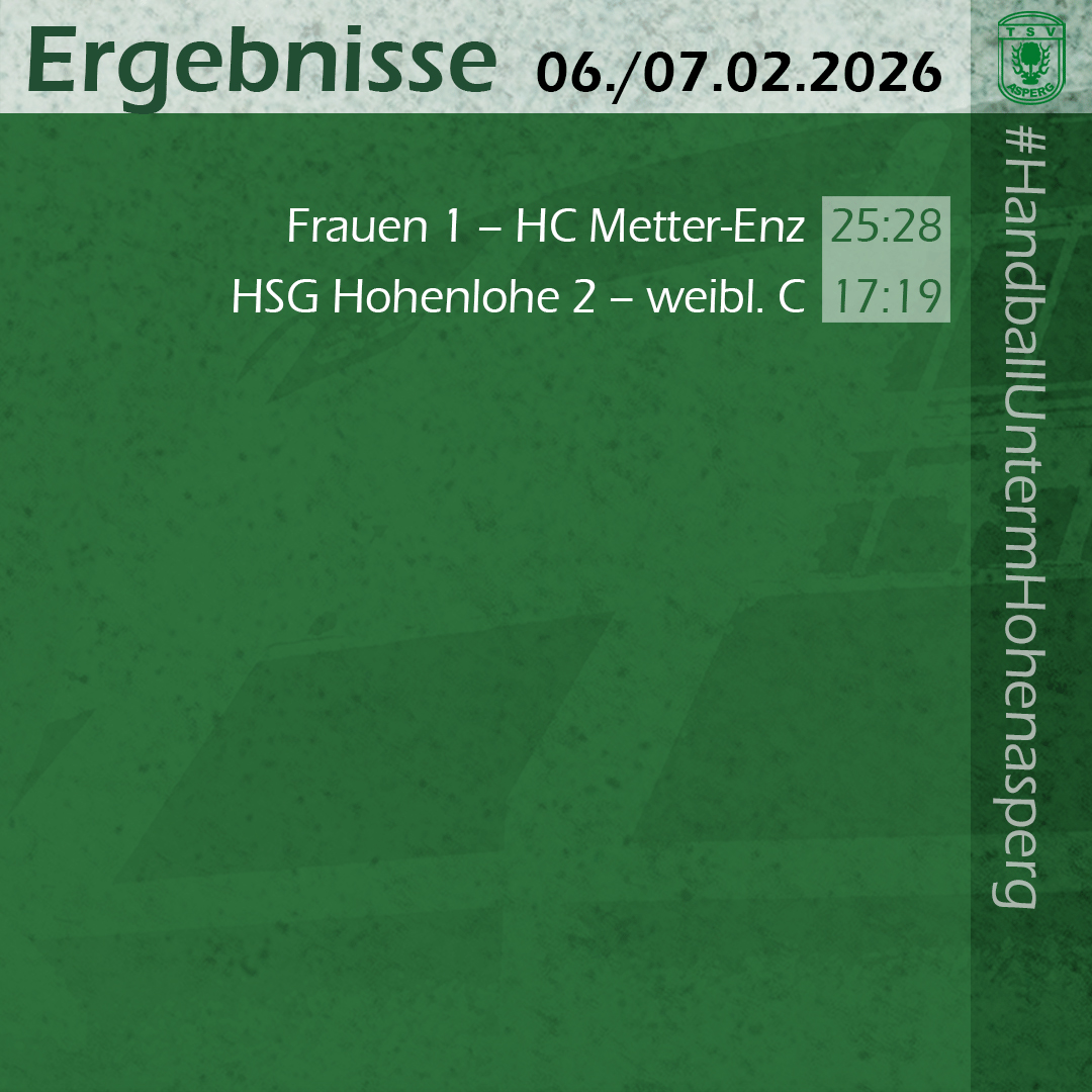 Die letzten Spiele der Asperger Mannschaften