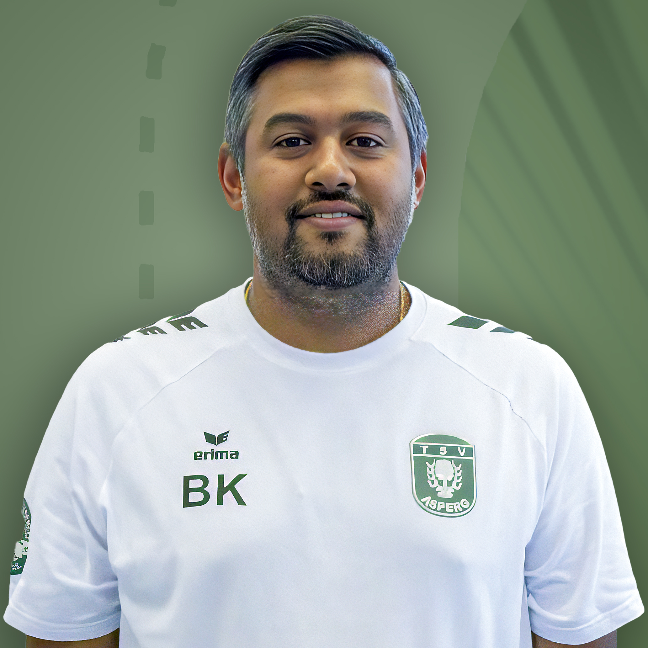 Der Trainer der gemischten D-Jugend Benjamin Kainikkara