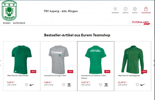 Ringer Shop bei Flyeralarm