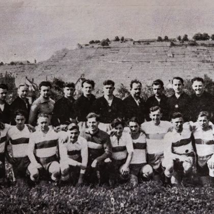1. Mannschaft 1939 - mit dem Pfingstgast TG Nürnberg
