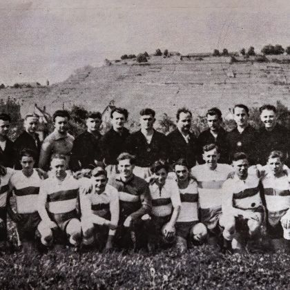 1. Mannschaft 1939 - mit dem Pfingstgast TG Nürnberg