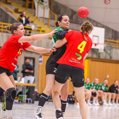 13.12.2025 Frauen 1 – TSG Schwäbisch Hall 24:25 | Bild: Mike Matysik (www.portraction.de)	
