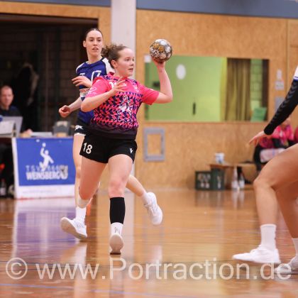 07.12.2025 TSV Weinsberg - Frauen 1 22:21 | Bild: Mike Matysik (www.portraction.de)	