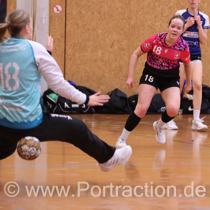 07.12.2025 TSV Weinsberg - Frauen 1 22:21 | Bild: Mike Matysik (www.portraction.de)	