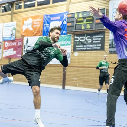 31.01.2026 HSG Hohenlohe - Männer 1 25:22 | Bild: Mike Matysik (www.portraction.de)