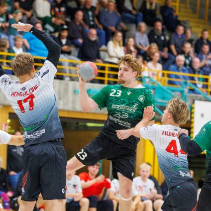 11.10.2025 Männer 1 - HSG Hohenlohe 35:21 | Bild: Mike Matysik (www.portraction.de)