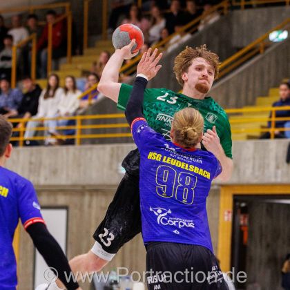 17.01.2026 Männer 1 - HSG Leudelsbach 30:29 | Bild: Mike Matysik (www.portraction.de)