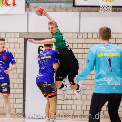 17.01.2026 Männer 1 - HSG Leudelsbach 30:29 | Bild: Mike Matysik (www.portraction.de)