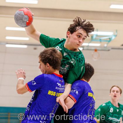 17.01.2026 Männer 1 - HSG Leudelsbach 30:29 | Bild: Mike Matysik (www.portraction.de)