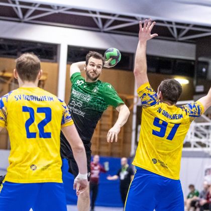 21.12.2025 SV Germania Obrigheim - Männer 2 34:25 | Bild: Mike Matysik (www.portraction.de)