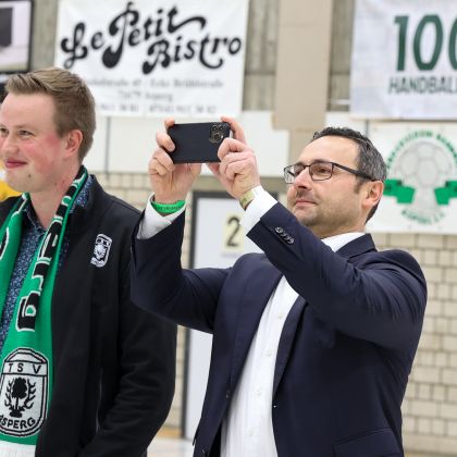 20.01.2026 | 100 Jahre Handball unterm Hohenasperg | TVB Stuttgart - HBW Balingen-Weilstetten 33:31 | Bild: Mike Matysik (www.portraction.de)