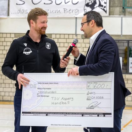 20.01.2026 | 100 Jahre Handball unterm Hohenasperg | TVB Stuttgart - HBW Balingen-Weilstetten 33:31 | Bild: Mike Matysik (www.portraction.de)