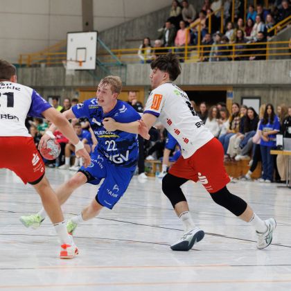 20.01.2026 | 100 Jahre Handball unterm Hohenasperg | TVB Stuttgart - HBW Balingen-Weilstetten 33:31 | Bild: Mike Matysik (www.portraction.de)