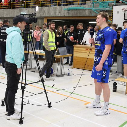 20.01.2026 | 100 Jahre Handball unterm Hohenasperg | TVB Stuttgart - HBW Balingen-Weilstetten 33:31 | Bild: Mike Matysik (www.portraction.de)