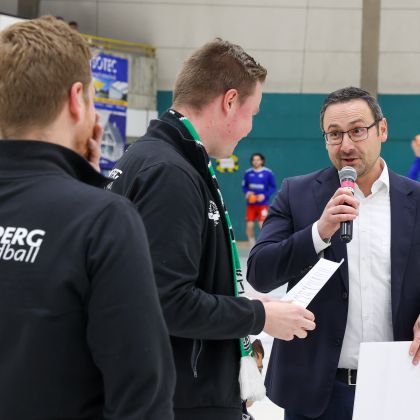 20.01.2026 | 100 Jahre Handball unterm Hohenasperg | TVB Stuttgart - HBW Balingen-Weilstetten 33:31 | Bild: Mike Matysik (www.portraction.de)