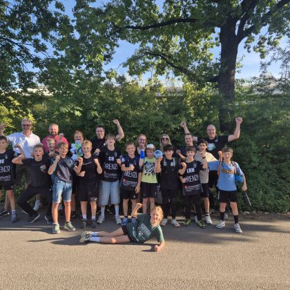 Die gemischte D-Jugend beim Freundschaftsspiel in Markgröningen