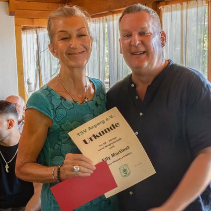 Ehrungsmatinee 2026 - Elly Martinat (60 Jahre Mitgliedschaft) und Steffen Grauer