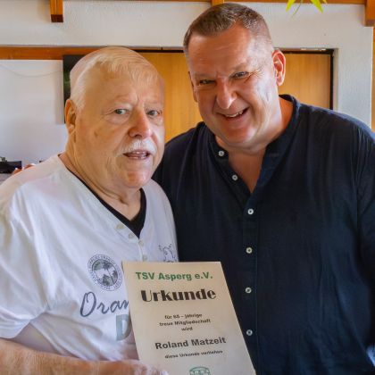 Ehrungsmatinee 2026 - Roland Matzeit (65 Jahre Mitgliedschaft) und Steffen Grauer
