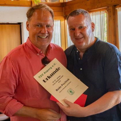 Ehrungsmatinee 2026 - Bodo Pschiuk (50 Jahre Mitgliedschaft) und Steffen Grauer