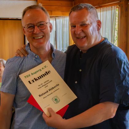 Ehrungsmatinee 2026 - Roland Häberle (50 Jahre Mitgliedschaft) und Steffen Grauer
