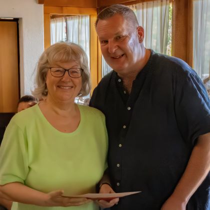 Ehrungsmatinee 2026 - Helga Gruber (50 Jahre Mitgliedschaft) und Steffen Grauer