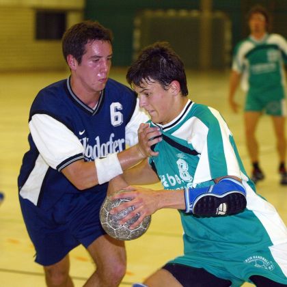 Der spätere Handball-Nationalspieler Timo Salzer im Trikot des TSV Asperg