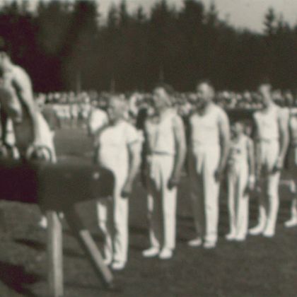 Asperger Turner beim ersten Landesturnfest nach dem Krieg 1950