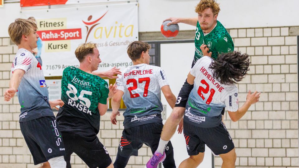 11.10.2025 Männer 1 - HSG Hohenlohe 35:21 | Bild: Mike Matysik (www.portraction.de)