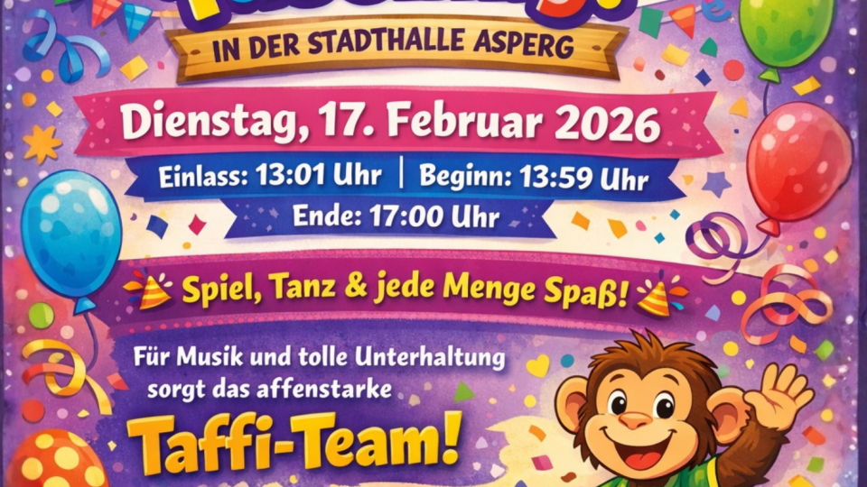 Flyer 56. Kinderfasching 2026